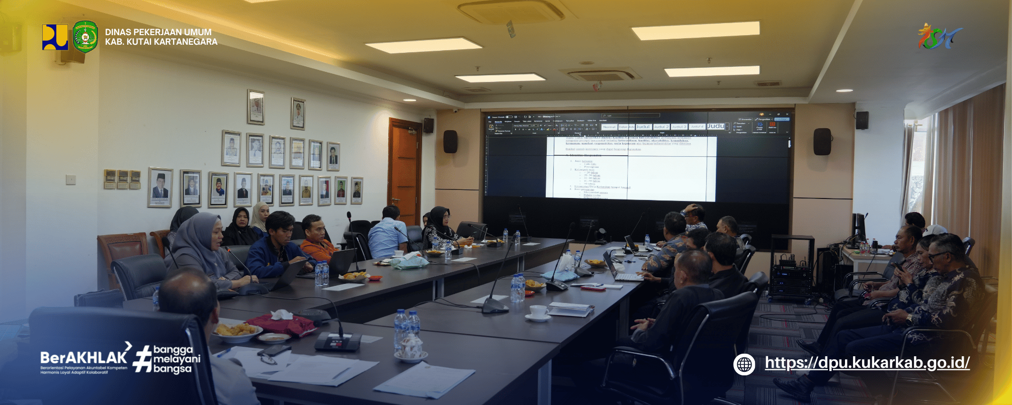 Dinas PU Kukar Bahas Penyelarasan Uraian Tugas dan Matriks Peran Hasil Terkait Pengisian e-Kinerja